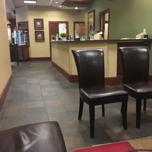 Reception desk Linux area