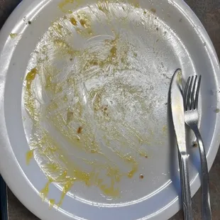 It did have corned beef hash, eggs over easy, and hash browns. Would have licked the plate, but...