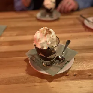 Sundae in a shot glass