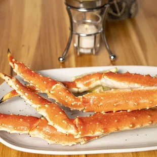 crab legs on a plate