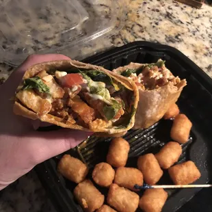 Buffalo chicken wrap