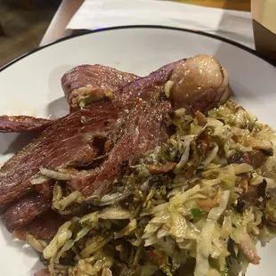 Corned beef with cabbage