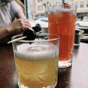 Strawberry Lemonade and Rosemary Sour