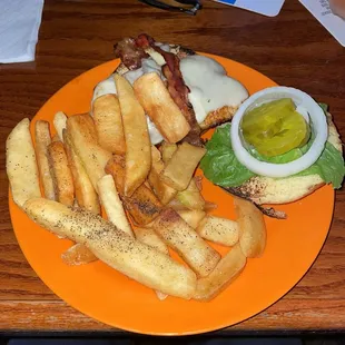 Marinated chicken sandwich