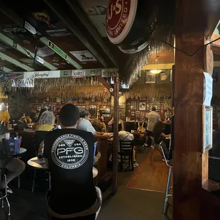 people sitting at tables