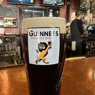 a pint of guinness