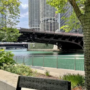 a view of the chicago river