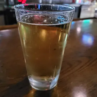 a glass of beer