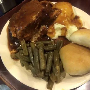 Meat loaf served every other Wednesday!