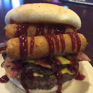 Mozzarella Cheese Stick Burger