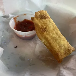 Cheese sticks appetizer! Best part of our meal! Basically egg rolls - but all cheese! YES! Delicious!
