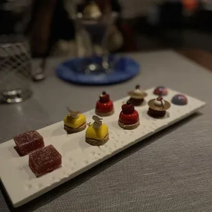 Assortment of mignardises -- lemon tart was the best