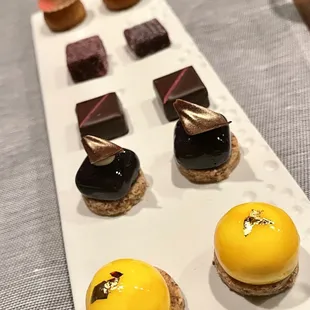 Assortment of mignardises