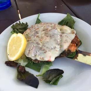 Crab Stuffed Portobello Sandwich