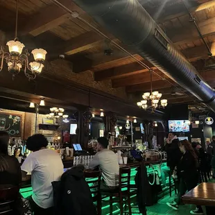 people sitting at the bar