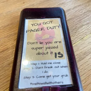 A pager.