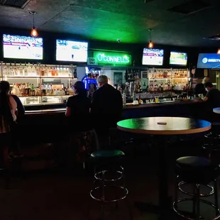 people sitting at the bar
