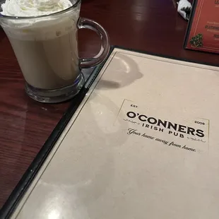 Irish Coffee.  So darn good that I had 2.