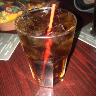 a drink with a straw