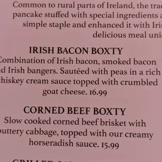 IRISH BACON BOXTY