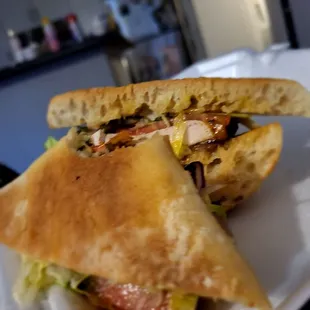 a sandwich on a plate
