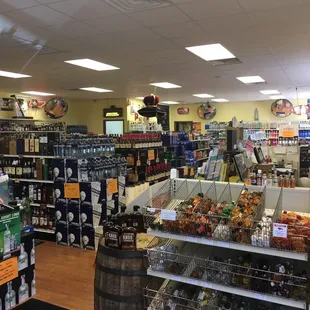  the inside of the store