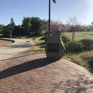 Flag pole and Donors
