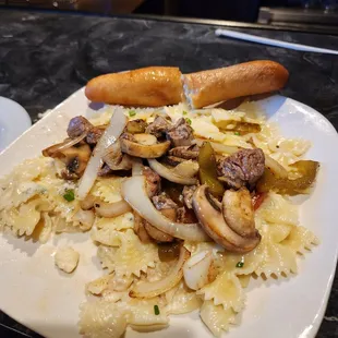 Steak Tip Gorgonzola Alfredo