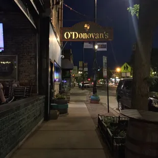 outside