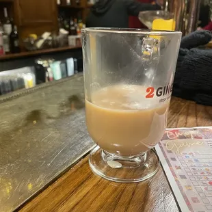 Irish Coffee, free drink with Tinseltown - horrible and barely full