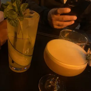 two cocktails