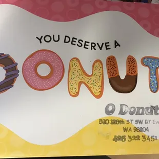 you deserve a donut