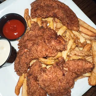 fish and chips, food