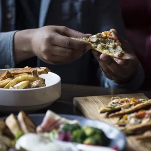 CAPRESE Whole milk fresh mozzarella, heirloom tomato, white balsamic drizzle and fresh basil.