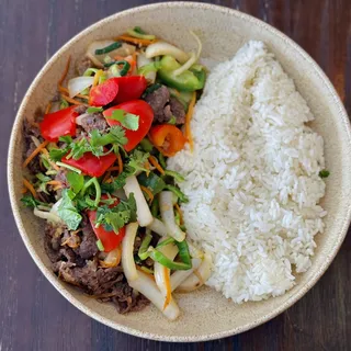 Korean BBQ Beef Bulgogi with Rice