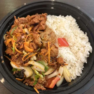 Korean Spicy Pork Bulgogi with Rice