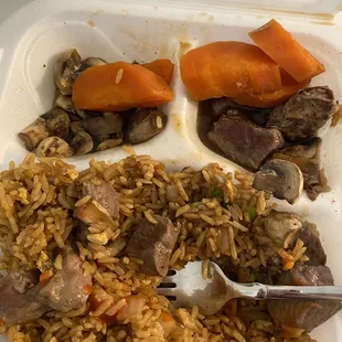 Steak hibachi dinner