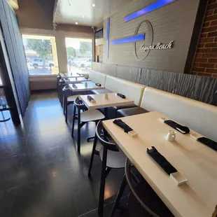 interior, sushi and sashimi