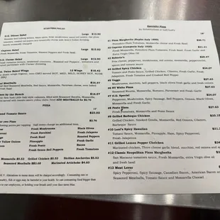 Menu - 5/11/24