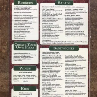 All Day Menu Page 1