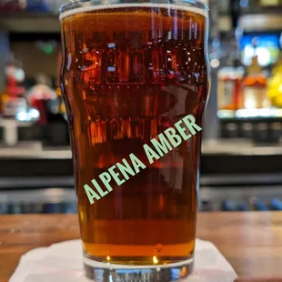 a pint of alena amber