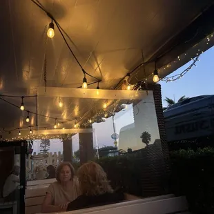 Patio after sunset