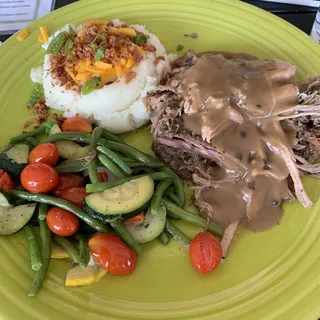 Slow Roasted Pork Dinner