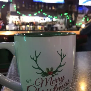 kristein makes amazing coffee.. happy holidays