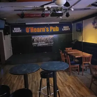 tables and chairs