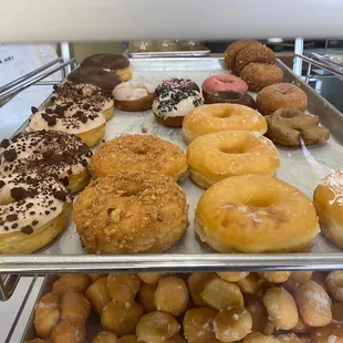 Donuts on display