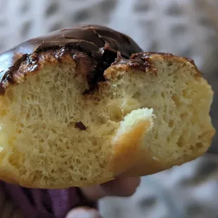Cross section of their chocolate twist.