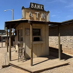ATM to get cash (remember cash only on the outside)