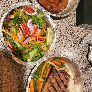 What I got. Only thing right is steak