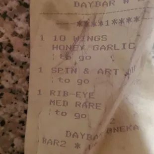 What I ordered